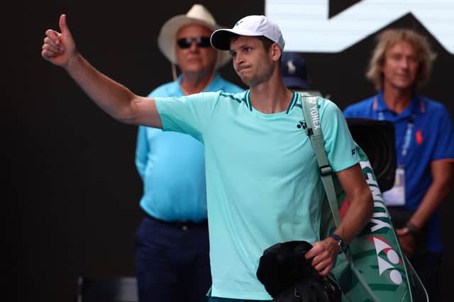But Hurkacz, who had won his last two matches against the Russian and their only previous grand slam meeting at Wimbledon in 2021, did not allow his head to drop and levelled at 4-4.