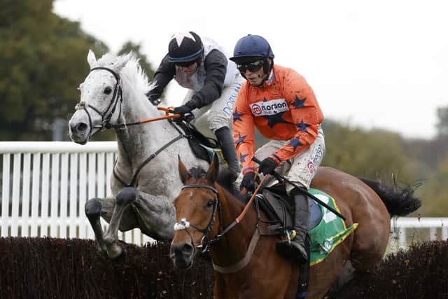 The Robcour-owned gelding was being prepared for Leopardstown over Christmas when he would have met Willie Mullins’ Galopin Des Champs before a setback intervened. However, that clash could still happen pre-Cheltenham at the Dublin Racing Festival.
