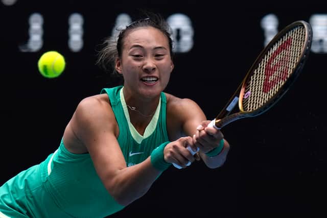 Zheng revealed in her on-court interview that she had watched Li’s final victory over Dominika Cibulkova here in 2014 10 times.