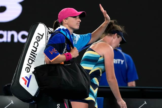 “I knew it’s going to be an amazing match with the world number one and such a player. I didn’t really think it would end up like this but I’m just really glad to get through this round.”