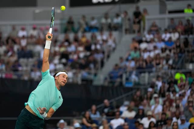 He saved five break points to take the opening set after an early break and should have taken the second despite Ruud being on top for nearly all of it.