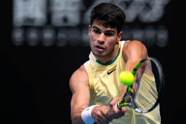 The 18-year-old Chinese wild card began the match with heavy strapping on his right thigh and took a medical timeout in the second set.