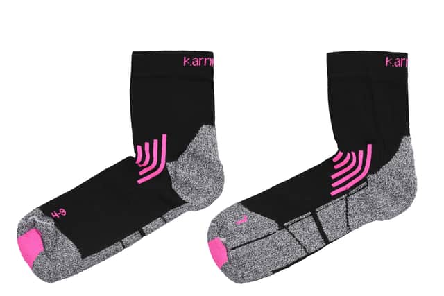 Essential kit: Karrimor marathon running socks, £6 (was £11.99), Sports Direct.