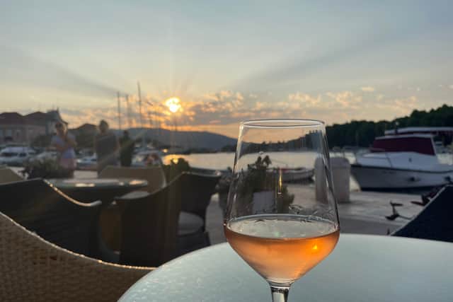 A sore-headed day in the ancient town of Stari Grad follows, where wine tasting tours are available as a €30/£26 optional excursion. But I opt for a trip to the beach with our new sailing friends, before a few glasses of rose wine watching the sunset over the dock that evening.