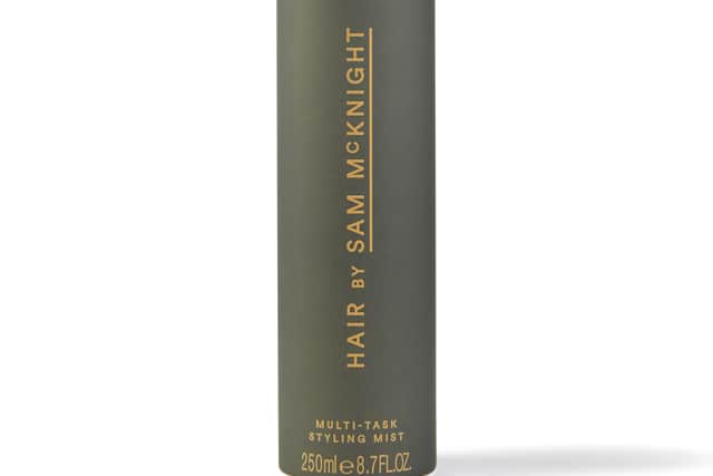 For curly or coily locks, use a diffuser or allow to air dry, Grundy says: “You want to leave it as natural as possible so as not to disrupt the natural shape of the hair. Some light teasing with the fingers and spraying with a light hold spray is the best approach.”
