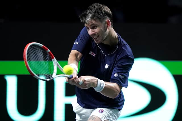 He did not put in a bad performance by any means, but was fire-fighting from the moment he was broken at 2-2 in the opening set, throwing everything he had at Djokovic to fight back from 0-40 in his next service game.