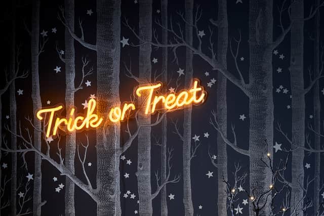 3. Trick Or Treat Halloween Neon Wall Light, £59.99, Lights4fun.