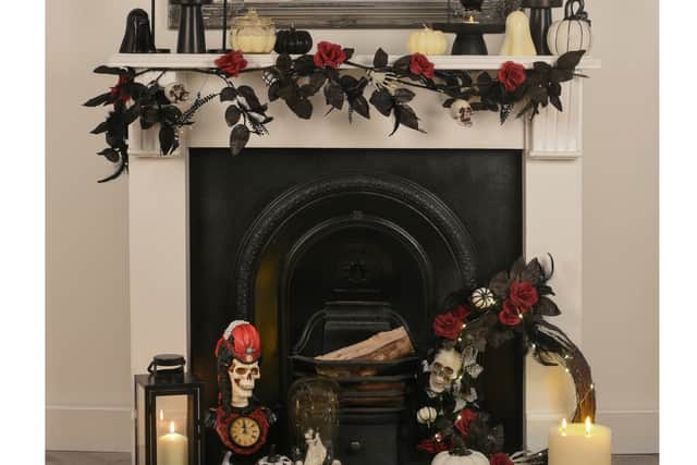 7. LED Halloween Garland – Black, £11.99, Halloween Checkered Pumpkin, £2.99, rest of items from a selection, The Range.