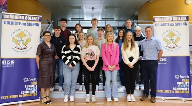 High Achievers in the Banagher College Leaving Cert Class 2023 visited the school recently for a coffee and a chat before heading off to College.