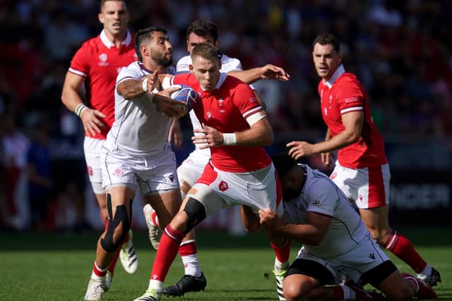 There were plenty of errors in perfect playing conditions from both sides, but Wales broke the deadlock after 16 minutes.