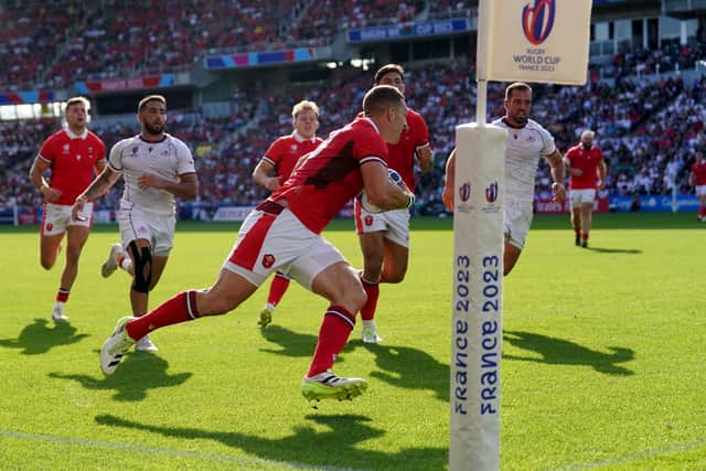 And while Wales were comfortably ahead, Georgia kept searching for attacking opportunities in their final game of the competition after defeats against Australia and Fiji and a draw with Portugal.
