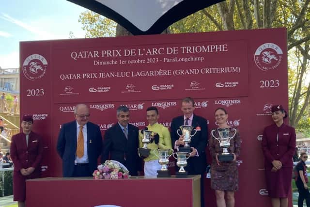 “He had been working great before the Champagne and again before the Lagardere. He never looked like getting beat in the Lagardere, he travelled supremely all the way through, picked up lovely and it’s just nice to be right.”