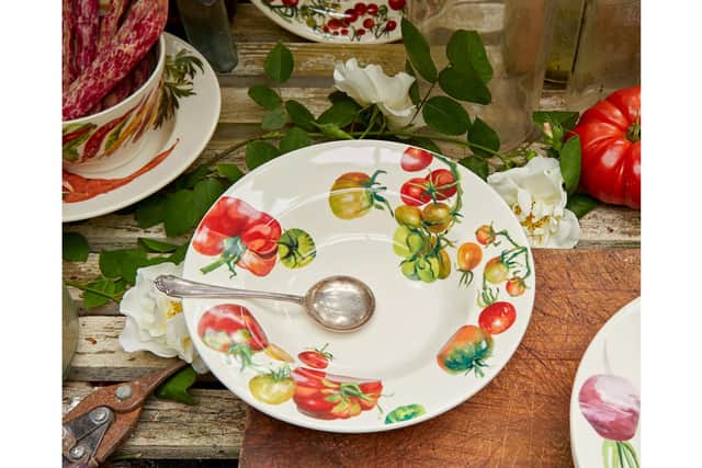3. Emma Bridgewater Vegetable Garden Tomatoes Soup Plate, £25, Daisy Park