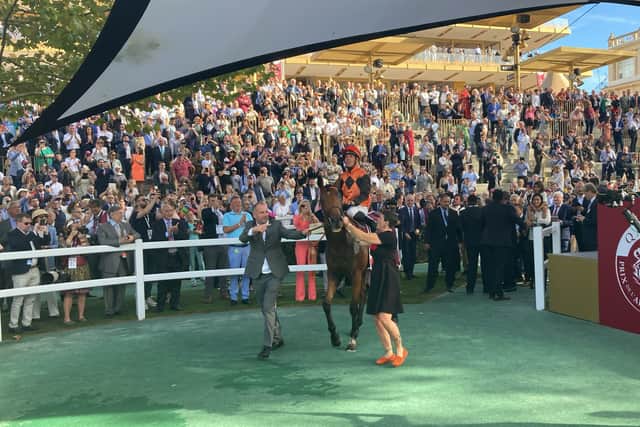 The three-year-old was dominant when claiming Classic glory in the French Derby in June – and while the margin of his next triumph in the Prix Guillaume d’Ornano did not leave every onlooker purring, Rouget knew there was more in the tank.