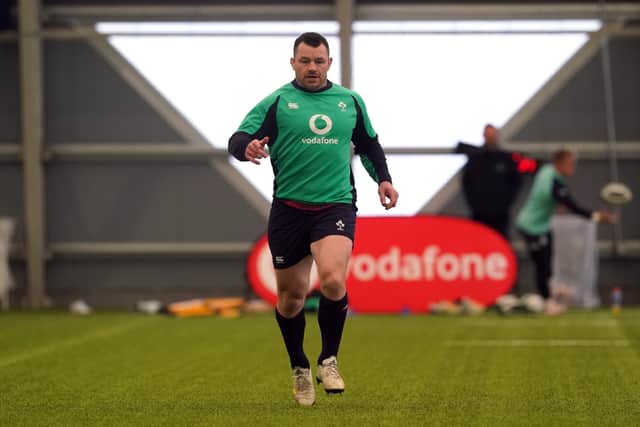 Veteran loosehead Healy hobbled off in the first half with help from medical staff due to a calf issue, throwing his participation in a fourth World Cup of his career into doubt.