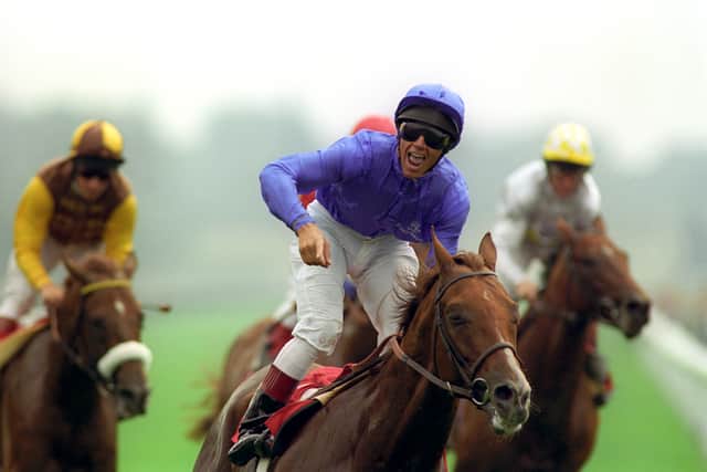 “The Juddmonte International has been a lucky race for me too, and one more win would take me past Lester Piggott as the race’s most successful jockey. I’ve won it with some of the greats like Sakhee, the Derby winner Authorized, Sulamani, Halling – he was a machine – and Singspiel. They were all serious horses, and hopefully Mostahdaf is too!”