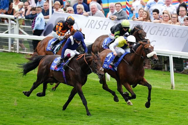 Forza Orta survived a stewards’ inquiry to claim the Sky Bet Stayers Handicap at 8-1.