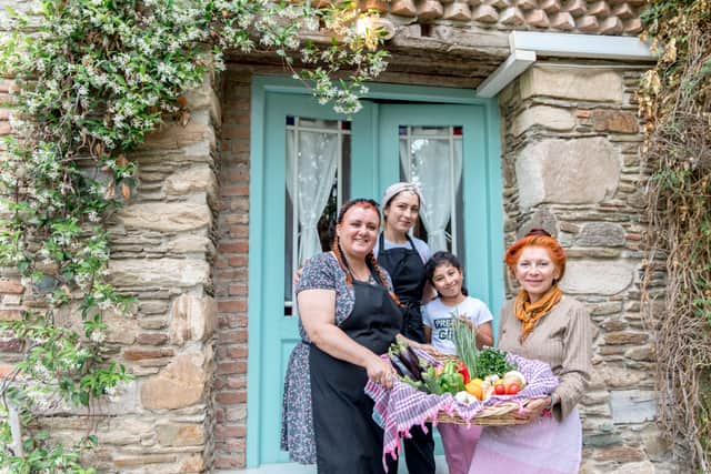 Food is central to Turkish culture and famous chef Mujde Tonbekici is dedicated to creating opportunities for women. She owns the Nisanyan Hotel, tucked into the historical mountain village of Sirince, near Selçuk.