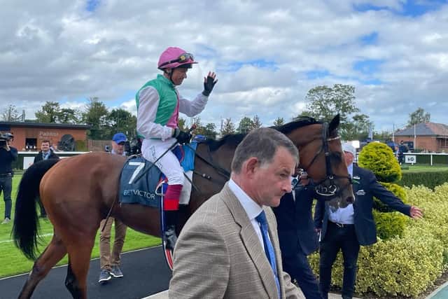 He had also been well beaten on his most recent outing behind King Of Steel at Royal Ascot, again with conditions against him.