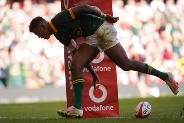 And any realistic hopes of a fightback were extinguished 12 minutes after the restart when South Africa claimed a breakaway try.