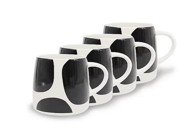 1. George Cream & Black Spot Decal Mug – Set of 4, £10, Direct.asda