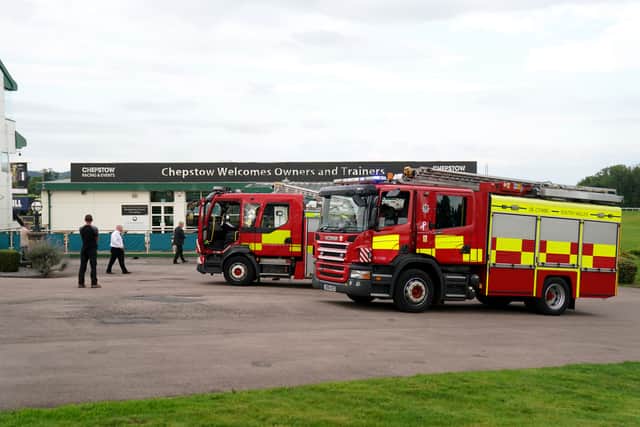 A number of fire engines arrived at the scene and the track was eventually deemed safe, creating a near 40-minute delay to the contest scheduled for 6.00pm.