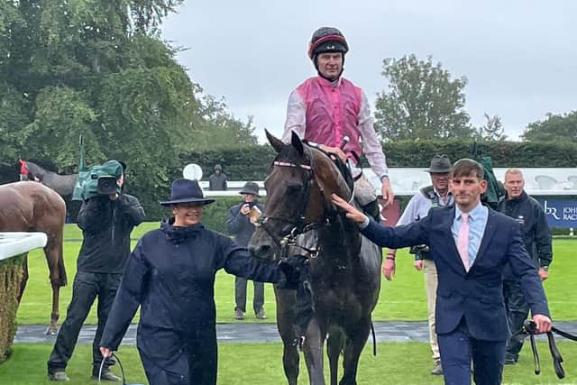 He ended up pulling two and three-quarter lengths clear and while bookmakers were quick to chop his price for the Sky Bet Ebor, his owner Philippa Cooper had previously stated she is not a huge fan of the race.