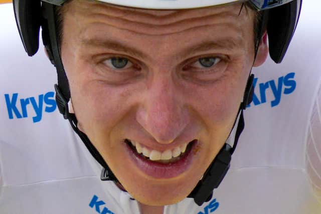“Anyway, I gave it all. It’s not over because we have a very hard stage tomorrow. We’ll try to find a plan and execute it but for sure it’ll be hard to recover almost two minutes. Hopefully I’ll be able to bounce back like I did in the Pyrenees after losing time on Marie-Blanque.”