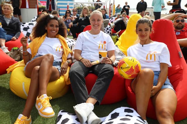 England fans cheer as Lionesses beat Haiti in opening World Cup match