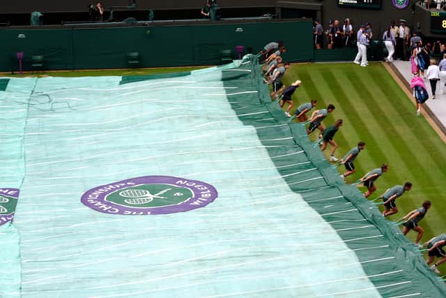 Matches could see suspensions again on Wednesday as the Met Office warned of heavy and thundery showers with intermittent sunny spells after an unwelcome visit from rain at SW19 on Tuesday.