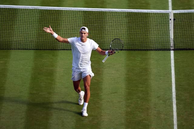 Alcaraz, still a relative grass-court rookie despite his win at Queen’s Club a fortnight ago, said: “Honestly it’s amazing for me, a dream since I started playing tennis, making good results at Wimbledon, such a beautiful tournament.