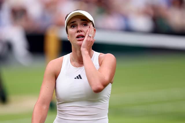 Vadym Prystaiko, the Ukrainian ambassador to the UK, was in the Royal Box, with Svitolina’s run having provided cheer amid dark times for her compatriots back home.