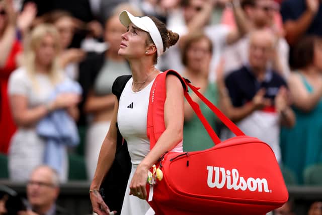 The Czech mixes big hits from the baseline with drop shots, lobs and short angles and she wrapped up the first set in less than half an hour, breaking Svitolina’s serve three times in a row.