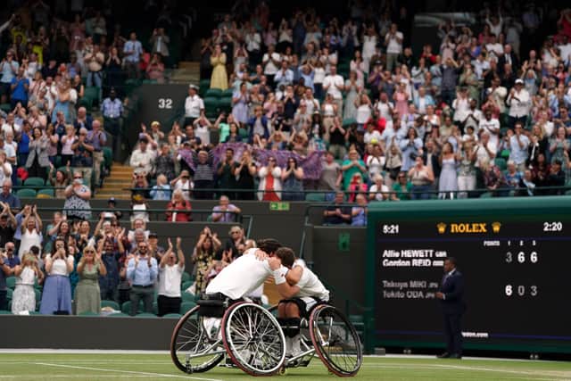 “Me and Alfie, on match point, we were both tearing up a little bit, the atmosphere was electric.