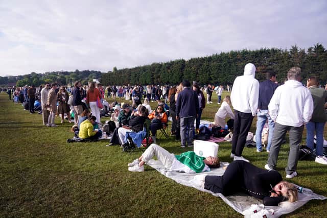 Heidi Watson, 52, from Surrey, told PA: “I think the camping (last night) was not as big because it was such a rainy night.