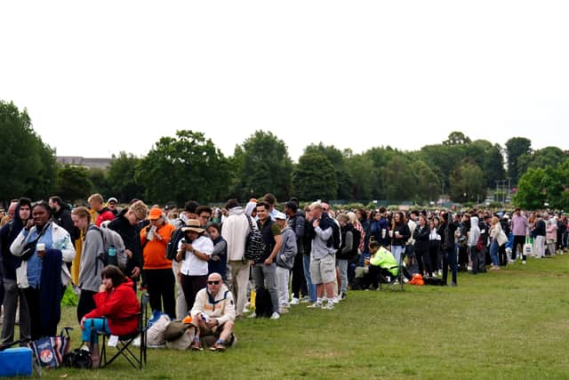 Thomas Hoeg-Jensen, 59, from Copenhagen, has queued for Wimbledon many times and told PA that there were far fewer tents pitched up on Monday night compared with previous years.