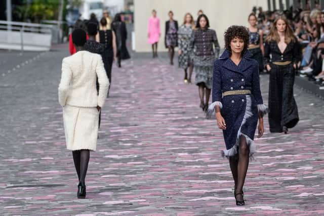 Comprised of looks that can only be made to order, the haute couture collection was designed by Virginie Viard, who was appointed creative director of Chanel after Karl Lagerfeld died in 2019.