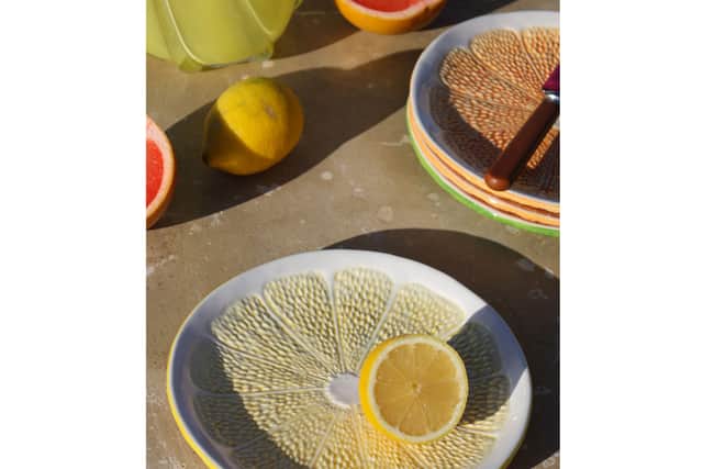 1. Set of 4 Grapefruit Plates, £45, Rockett St George