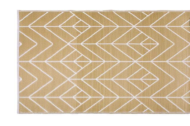 10. Fab Hab Sydney Outdoor Rug in Gold &amp; Cream, from £99.95, Cuckooland