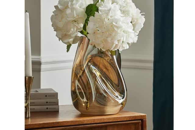 4. Irregular Lustre Glass Flower Vase, £28, Next