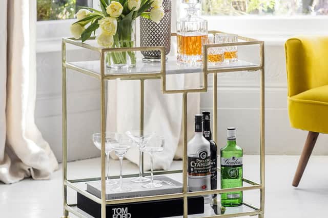 5. Gatsby Marble Drinks Trolley, £349, Atkin And Thyme