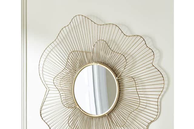 9. STAR By Julien Macdonald Gold Metal Floral Frame Round Wall Mirror, currently £70 (was £100), Freemans