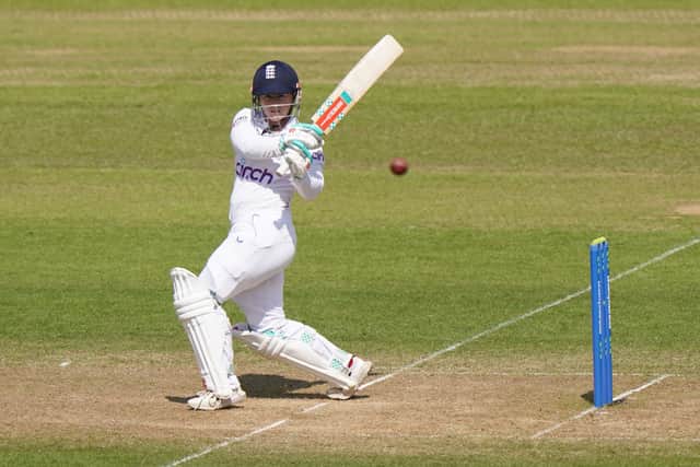 Beaumont, though, punished Australia’s seamers when they over-pitched with a few lusty drives and two full tosses from Sutherland and one from Ellyse Perry were given the treatment.