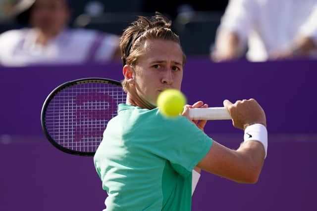 The 20-year-old Spaniard, playing in only his third grass-court tournament, said: “The work that I put in and the matches that I’ve played at a great level helped me a lot coming into this tough match.