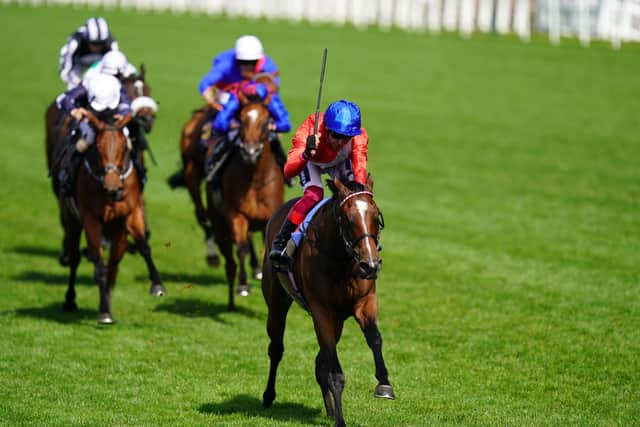 “She had a very nice break at the stud last autumn and really thrived and benefitted for that, both mentally and physically. She did very well over the winter and I know both John and Thady Gosden were pleased with how she came back and the way she has sort of progressed in the last month or so.”