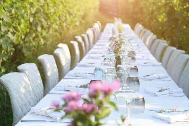 “For seated dinners, most people consider either a plated or feasting option,” says Shaw. “There is a belief feasting dinners are often more cost-effective, which is not true.”