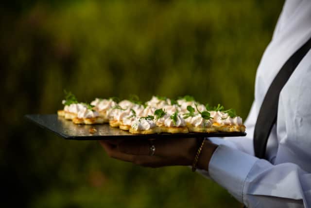 A format which works really well and helps keep costs down is to favour a longer, more substantial drinks reception and canapés instead of a starter, says Shaw.