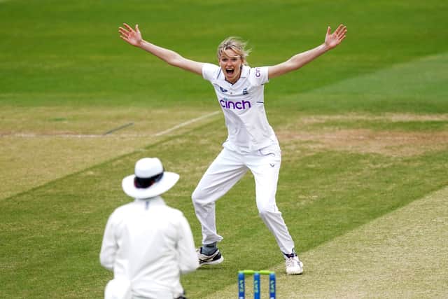 The 22-year-old’s first outing ended in a rain-affected draw, with England pushing for victory on the fourth and final day, but Bell’s first taste of the long-form game left her eager for more.