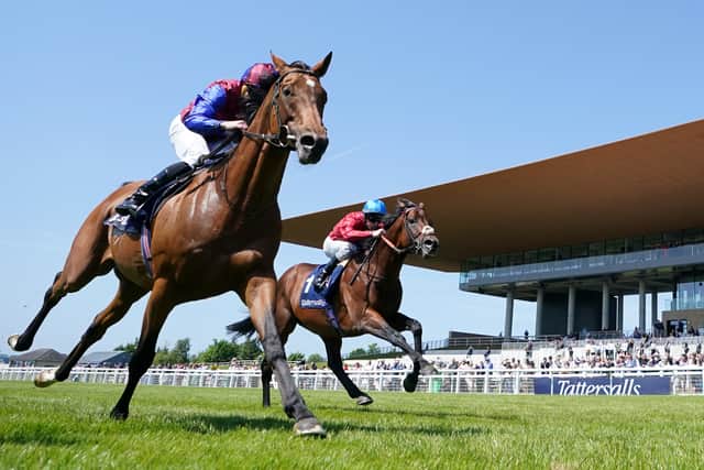 The lightly-raced four-year-old, the winner of six of his nine starts, made all in the Tattersalls Gold Cup under Ryan Moore.
