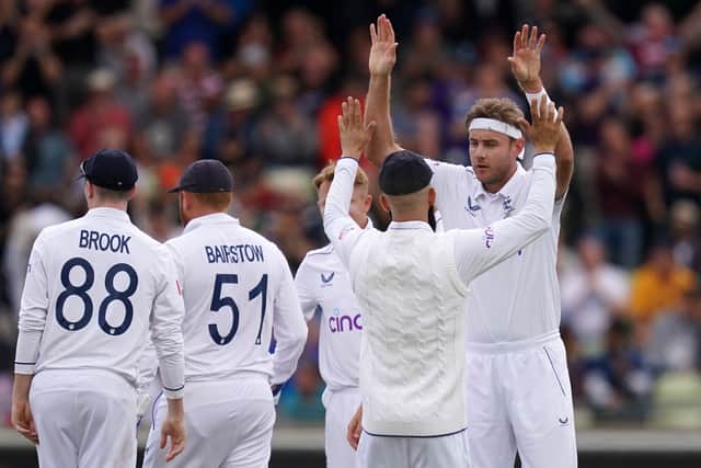 Their caution kept England at bay for half-an-hour, but while Khawaja looked secure there was always a limit on how long his partner would linger. Boland gave an expectant crowd the release it was looking for when he drove at an inswinger from Broad and sent a thick edge through to Jonny Bairstow.